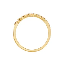 Bague Plaqué Or Jaune Luz Oxyde De Zirconium