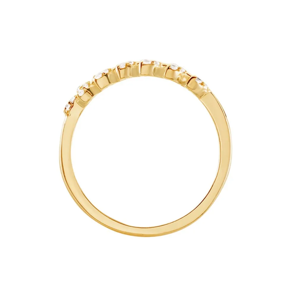 Bague Plaqué Or Jaune Luz Oxyde De Zirconium