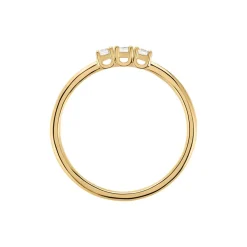 Bague Plaqué Or Jaune Shalice Oxydes De Zirconium