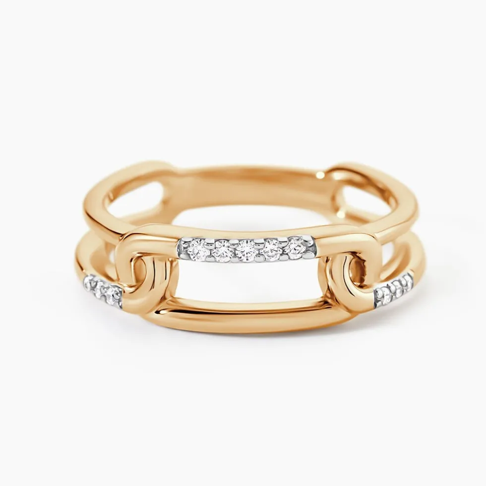 Bague Plaqué Or Mietta Oxydes De Zirconium