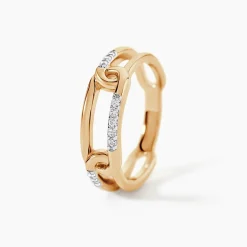 Bague Plaqué Or Mietta Oxydes De Zirconium