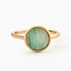 Bague Plaqué Or Neassa Amazonite