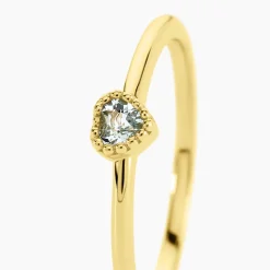 Bague Poem Argent Jaune Topaze
