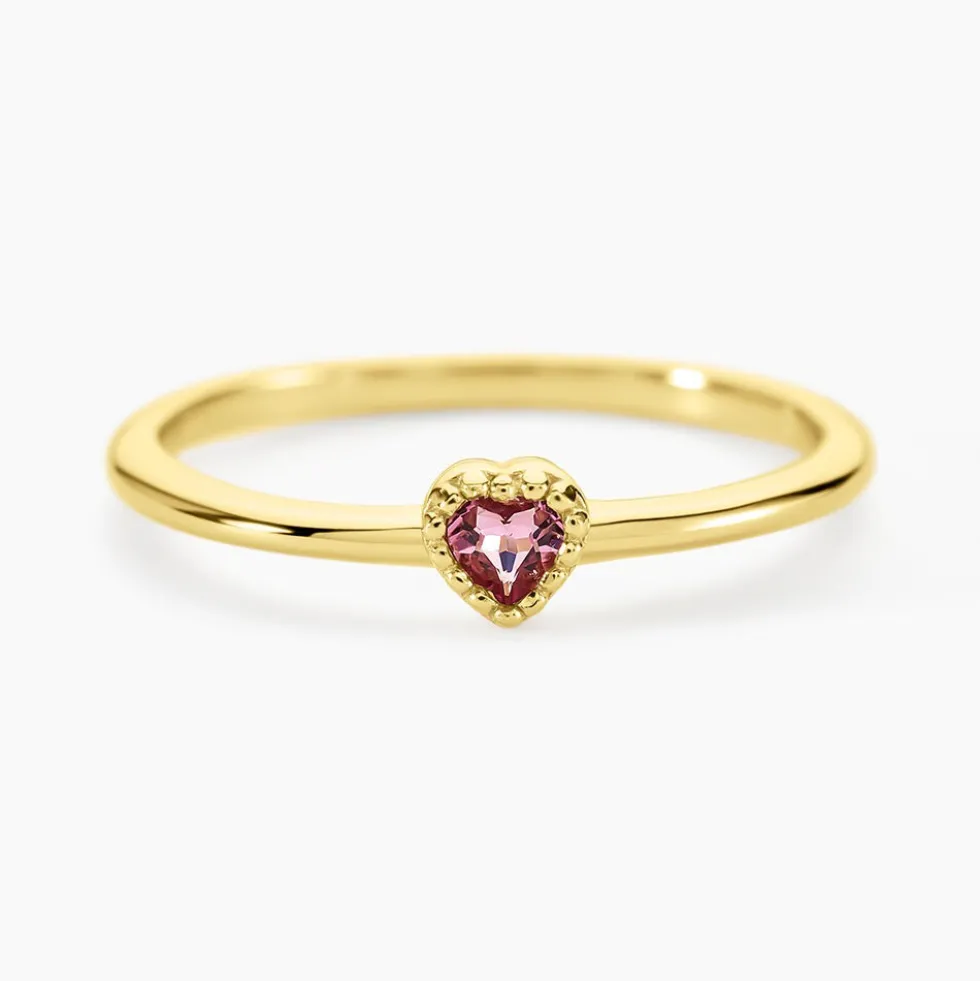 Bague Poem Argent Jaune Tourmaline