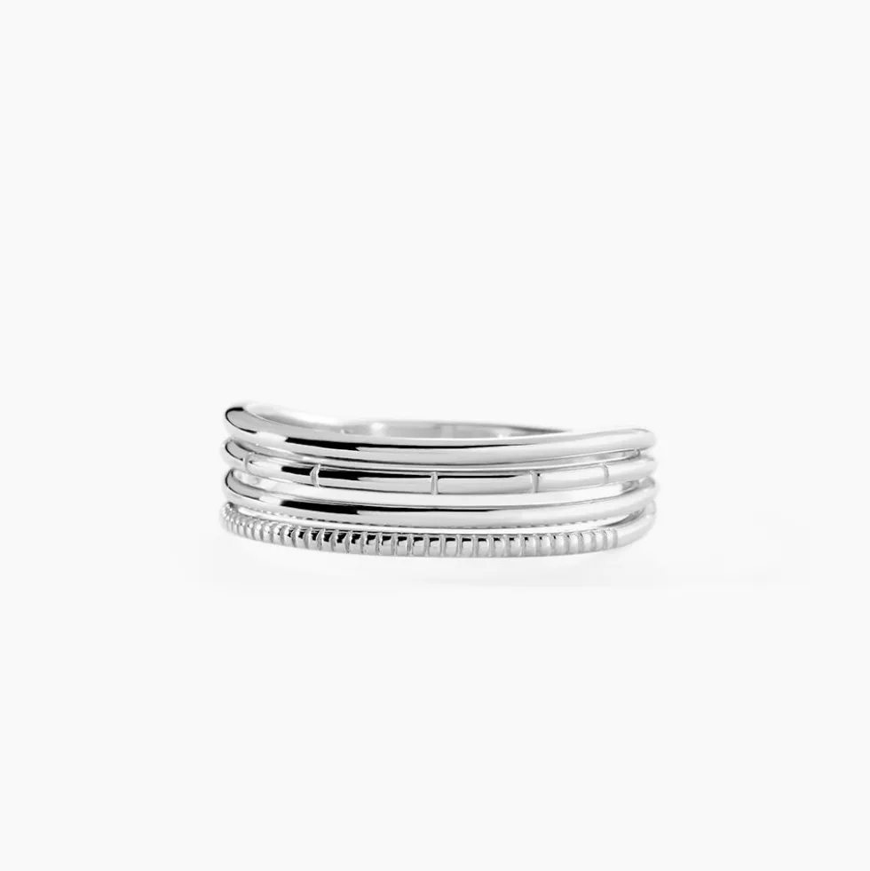 Bague Poly Argent Blanc