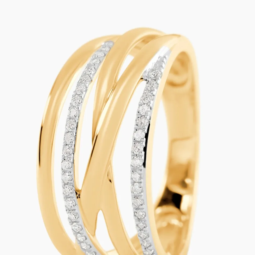 Bague Presilia Or Jaune Diamant