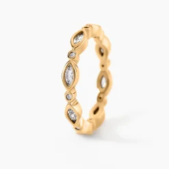 Bague Primavera Plaqué Or Jaune Oxyde De Zirconium