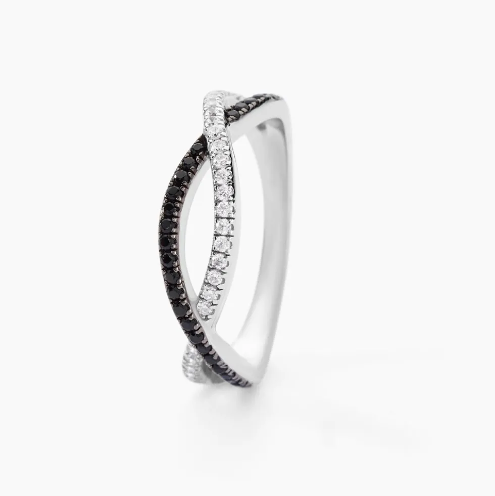Bague Prudentia Argent Blanc Oxyde De Zirconium