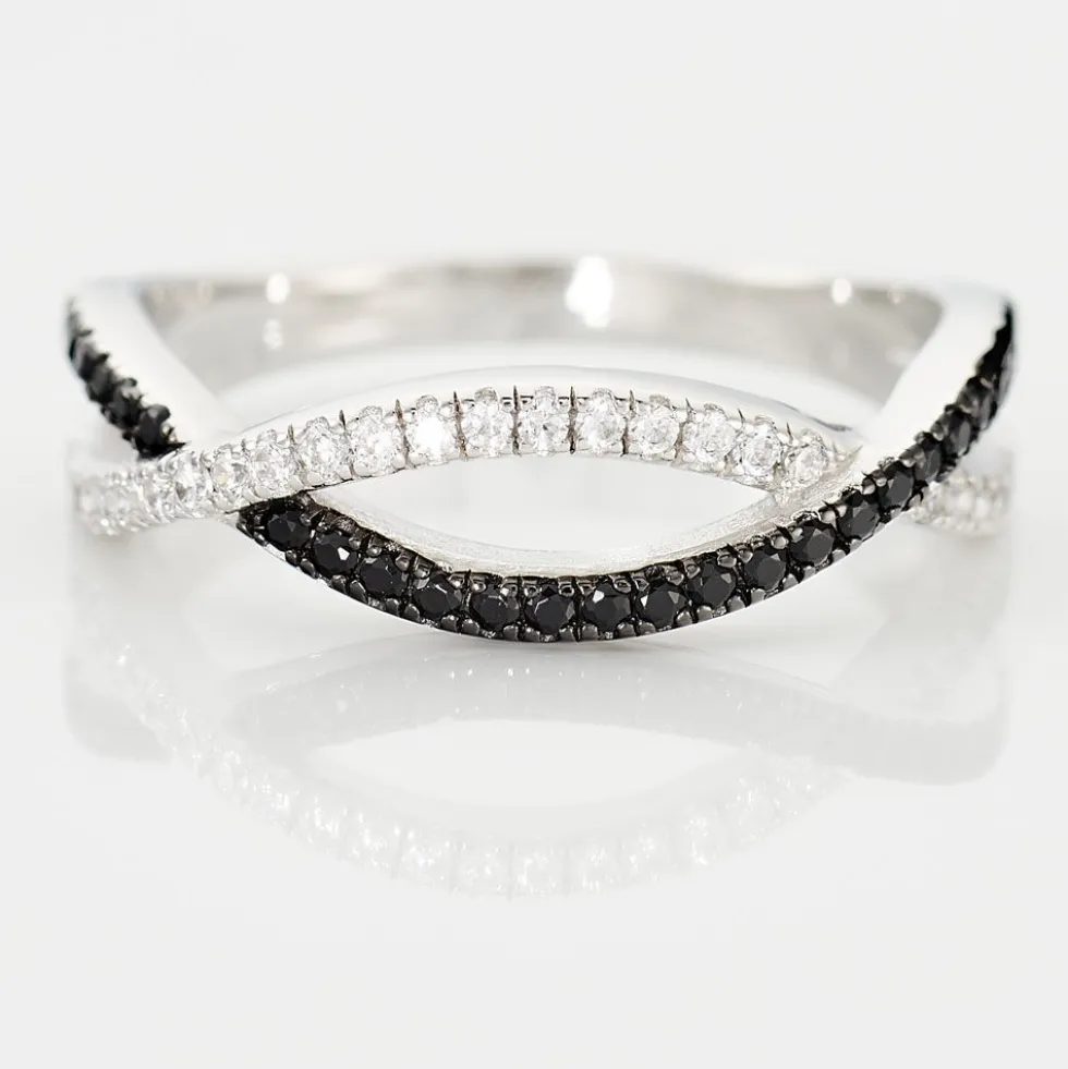 Bague Prudentia Argent Blanc Oxyde De Zirconium