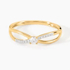 Bague Qiana Or Jaune Diamant