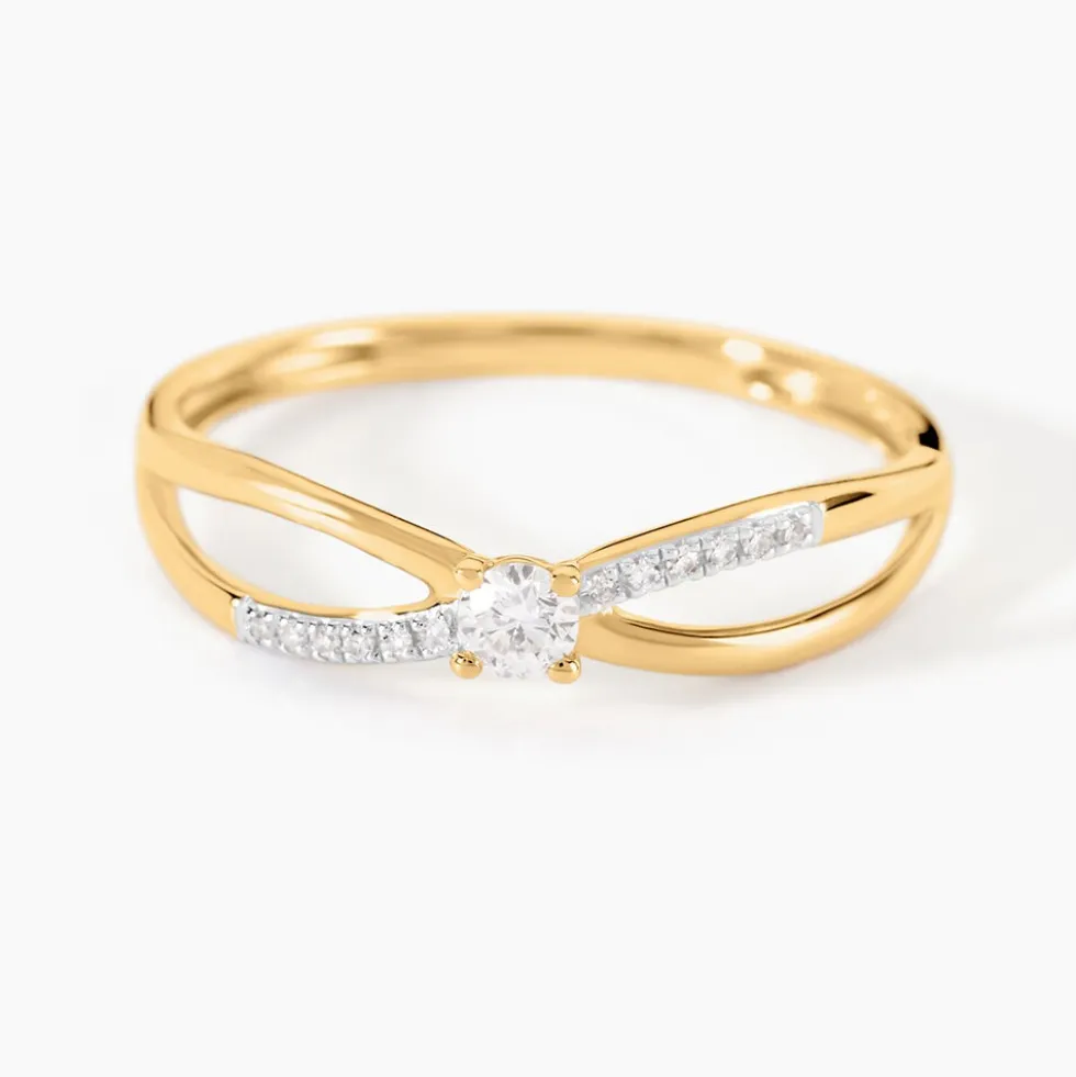 Bague Qiana Or Jaune Diamant