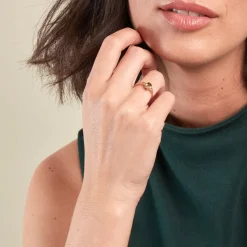 Bague Rainbow Argent Rose Oxyde De Zirconium