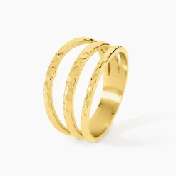 Bague Ria Acier Jaune