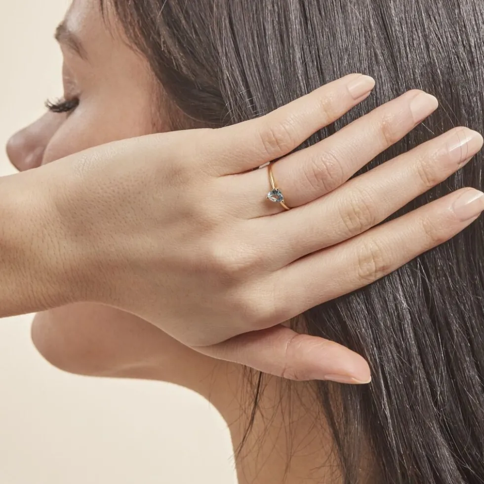 Bague Salona Or Jaune Topaze