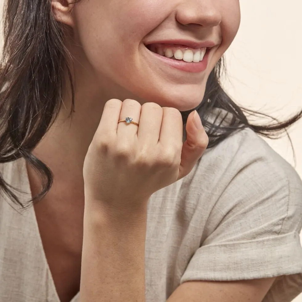 Bague Salona Or Jaune Topaze