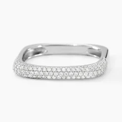 Bague Sattya Argent Blanc Oxyde De Zirconium