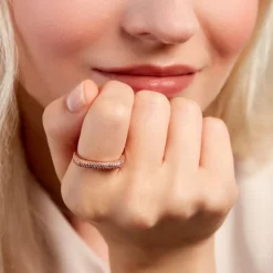 Bague Sattya Argent Blanc Oxyde De Zirconium