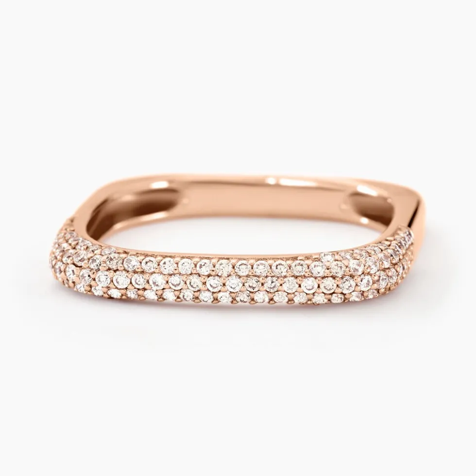 Bague Sattya Argent Blanc Oxyde De Zirconium