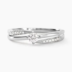 Bague Selene Or Blanc Diamant