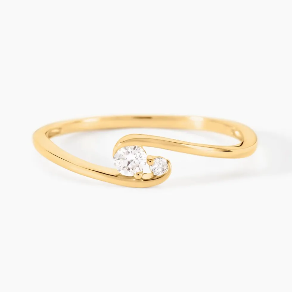 Bague Serenya Or Jaune Diamant Synthétique