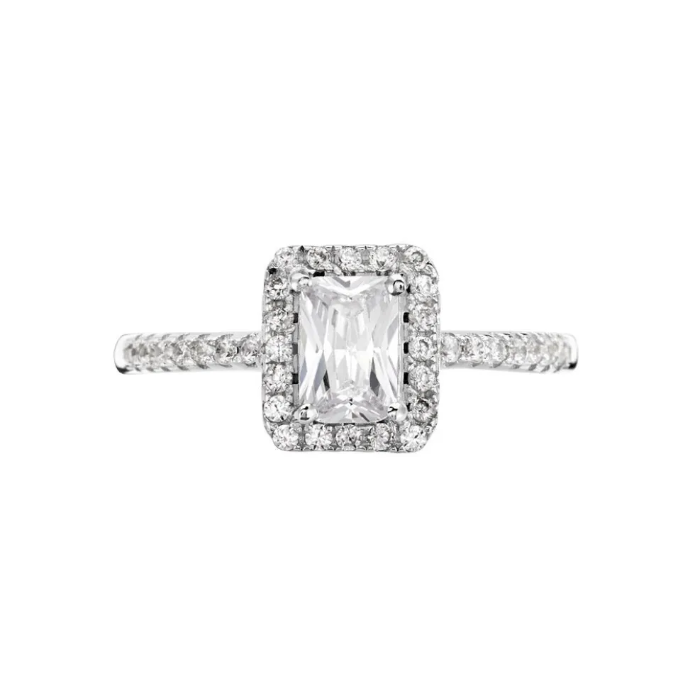 Bague Shanta Argent Blanc Oxyde De Zirconium