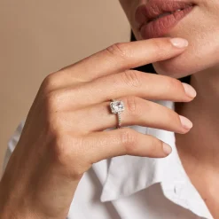 Bague Shanta Argent Blanc Oxyde De Zirconium