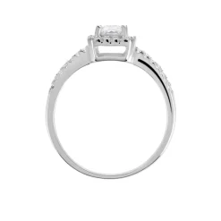 Bague Shanta Argent Blanc Oxyde De Zirconium