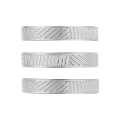 Bague Sirine Acier Blanc