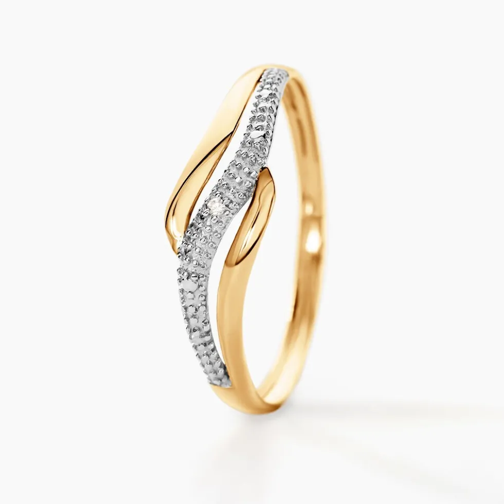 Bague Smeralda Or Bicolore Diamant