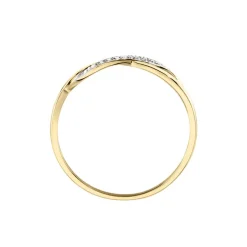 Bague Smina Or Jaune Diamant