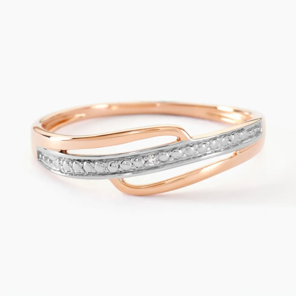 Bague Solena Or Rose Diamant