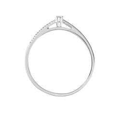 Bague Solitaire Alexandra Or Blanc Diamant