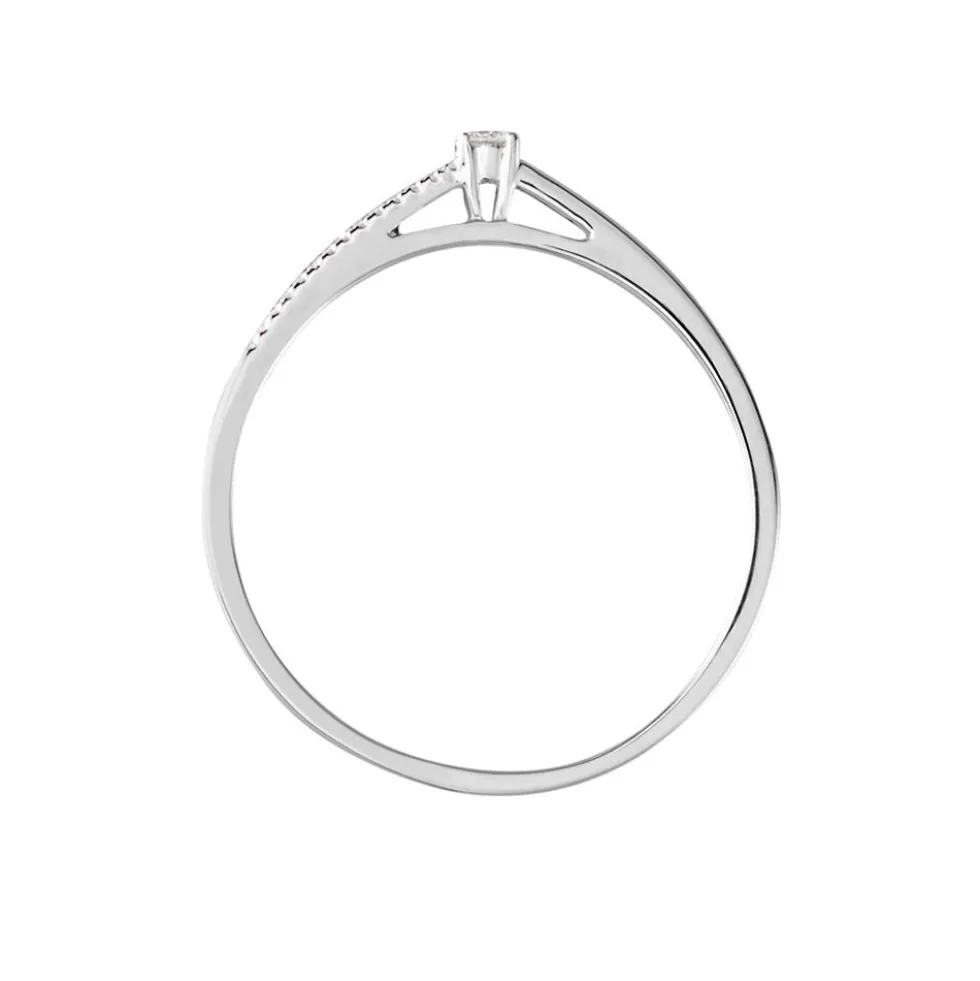 Bague Solitaire Alexandra Or Blanc Diamant