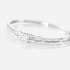 Bague Solitaire Alexandra Or Blanc Diamant