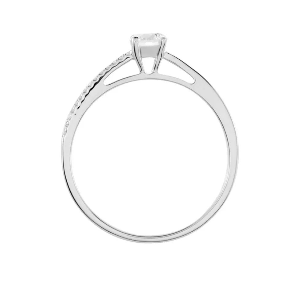 Bague Solitaire Alexandra Or Blanc Diamant
