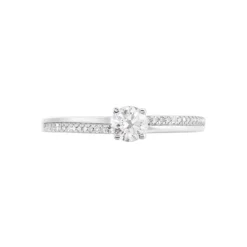 Bague Solitaire Alexandra Or Blanc Diamant