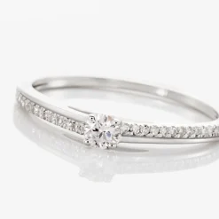 Bague Solitaire Alexandra Or Blanc Diamant