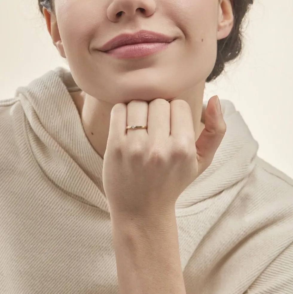 Bague Solitaire Anilie Or Jaune Diamant