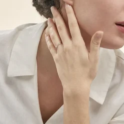 Bague Solitaire Asia Or Blanc Diamant