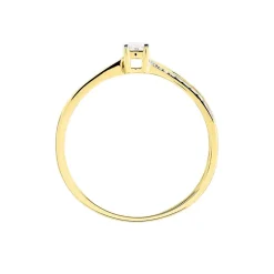 Bague Solitaire Asia Or Jaune Diamant