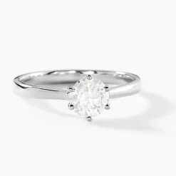 Bague Solitaire Athena Or Blanc Diamant