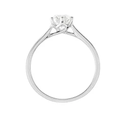 Bague Solitaire Athena Or Blanc Diamant