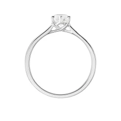 Bague Solitaire Athena Or Blanc Diamant