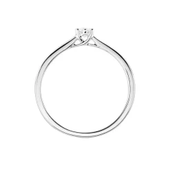 Bague Solitaire Athena Or Blanc Diamant