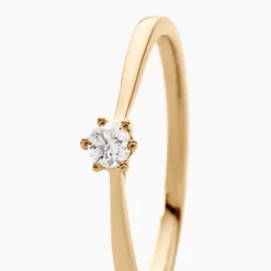 Bague Solitaire Athena Or Jaune Diamant