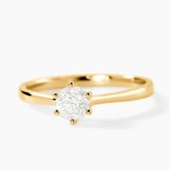 Bague Solitaire Athena Or Jaune Diamant