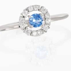 Bague Solitaire Carren Argent Blanc Oxyde De Zirconium