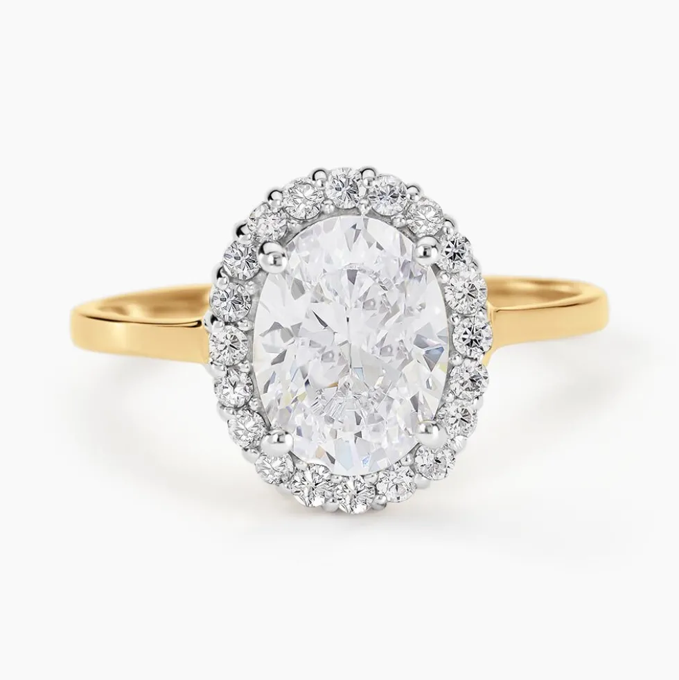 Bague Solitaire Cillie Or Jaune Oxyde De Zirconium