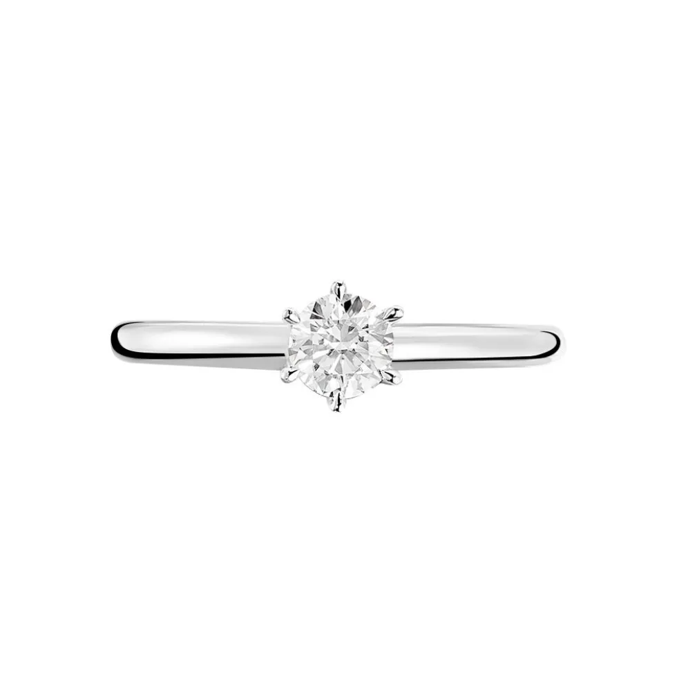 Bague Solitaire Dallal Or Blanc Diamant