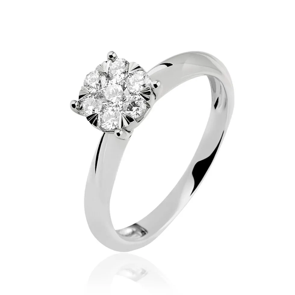 Bague Solitaire Dream Or Blanc Diamant